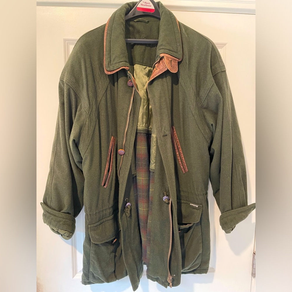 Vintage Parforce loden cashmere hunting coat